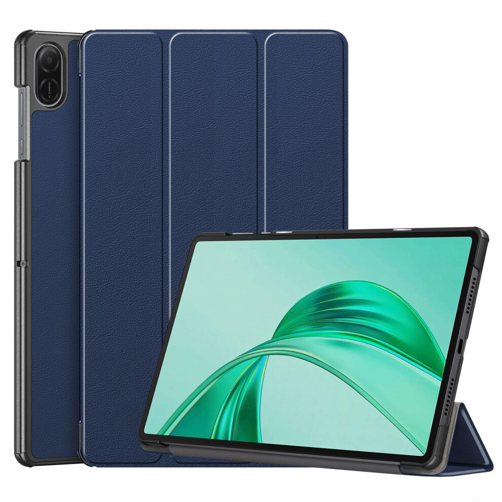 Case For Honor Pad X8a 11-Inch 2024 Tablet, Ultra-Thin Hard Back Case With Stand, Protective Folio Cover, Navy Blue 9016109168368
