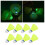 8 de bádminton de nailon con LED, para 5