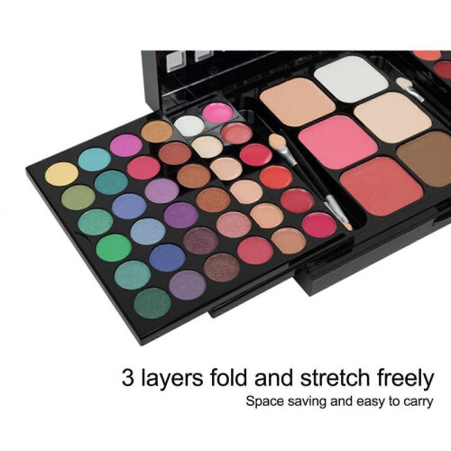 78 Colors Foldable Retractable Makeup Eyeshadow Concealer Lip Gloss Set 2