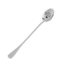 2 pcs stainless steel long handle soup scoops for couple