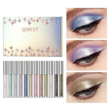 Diamond Eyeshadow Liquid Glitter Pearl Highlight Glitter Matte Finishing Liquid Eyeshadow Set 12*2ml
