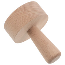 natural wood egg tart tamper for mini cheesecakes and desserts