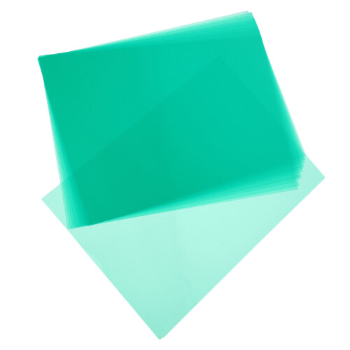 10Pcs Gel Light Filter Transparent Pvc 0.3Mm For Optical Experiments