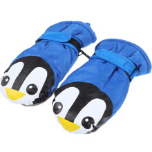 kids winter ski gloves penguin waterproof warm mittens for children