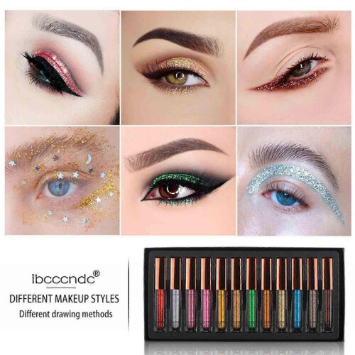 Monochromatic Pearl Glitter Eyeshadow Portable Eyeshadow Powder 24ml 2