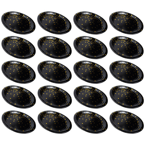 20 . pratos descartáveis com de 1