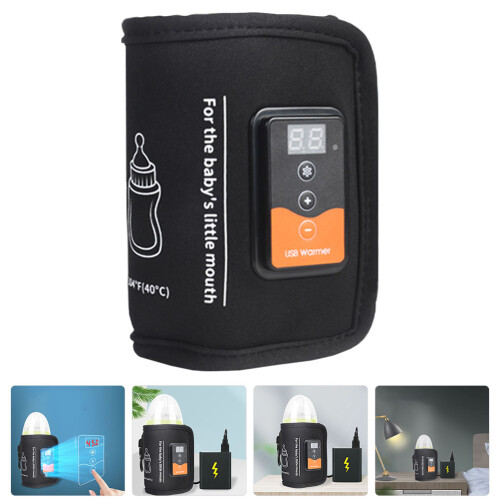 aquecedor portátil para mamadeira e mantas, reutilizável, com usb 2