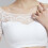 Gewatteerde bralette dames/ , naadloos yoga (wit) 5