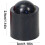 Pool Cue Protection End Cap Bumper, Shock Absorbing End Protector, Universal Fit for Table Games, Black 4