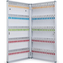 Large Key Lock Box Wall Mount Key Cabinet 140-Key Capacity Secure Key Holder Includes Screws and Wall Anchors One Color