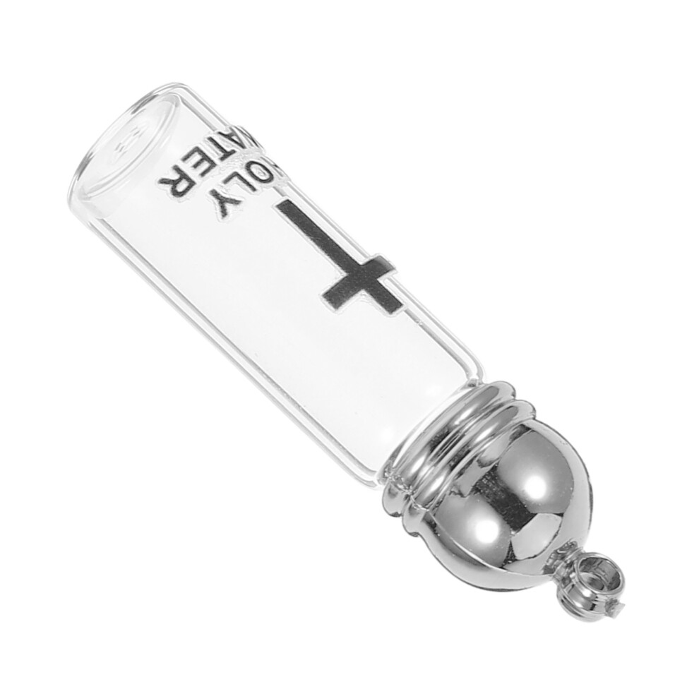 Baptism Cross Holy Water Bottle Christian Pendant With Screw Cap Iplusmile