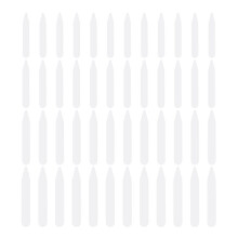 200pcs plastic collar stays for dress shirts, invisible white inserts