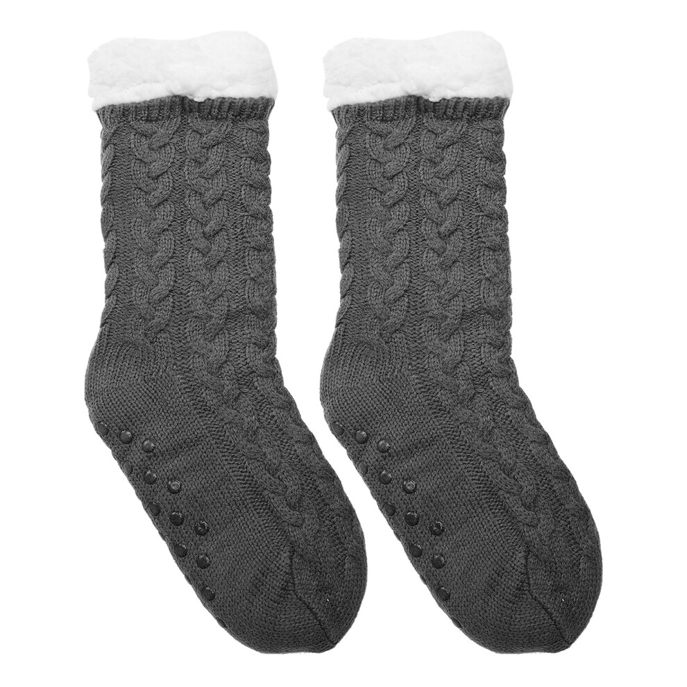 1 Paio Termiche Imbottite Antiscivolo Per Inverno-image