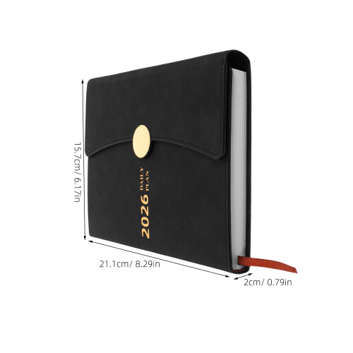 de trabalho e diário a5 com capa pu, índice mensal e 2