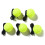 Tennis Training Balls Five-Pack With String Practice System And Tennis Trainer Replacement Tool Portable Practice Balls 1
