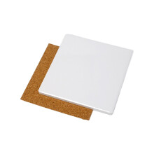 Sublimation Car Cup Round Or Square With Corks Ceramic Stone Sublimation Surface For Painting Project