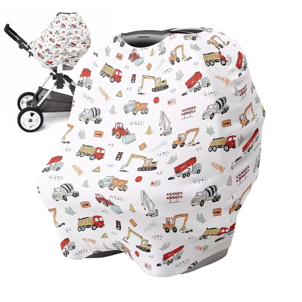 Baby Car Seat Cover Breathable Nursing Cover Privacy Breastfeeding Cover Stroller Canopy