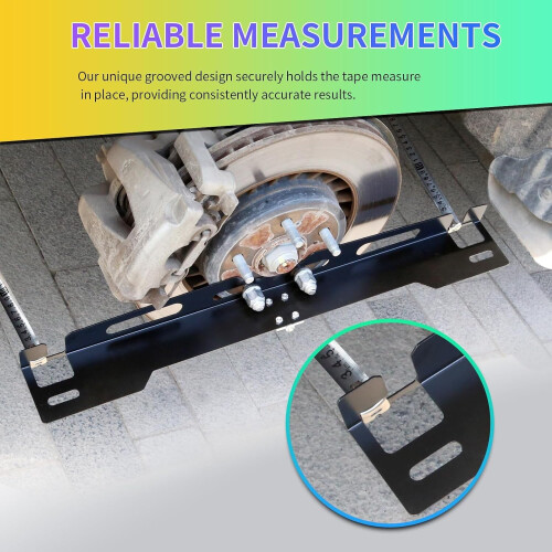 Alignment Tool Wheel Alignment And Toe Measurement, Foldable Metal Gauge, Adjustable, Compatible With Rotor Hub 1