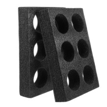 2St Zwarte Foam Mug Rack Voor Melkthee, Anti-Lek En Draagbaar