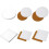 Sublimation Car Cup Blank Round and Square Ceramic Stone With Corks For Painting Projects 5