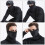 maschera autoreiscaldante per esterni, scaldacollo e sciarpa per 3