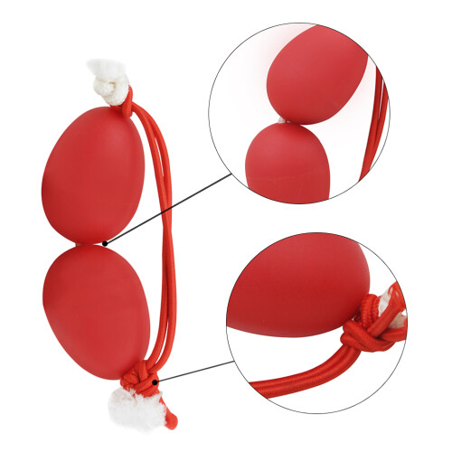 plastic eier shakers percussie speelgoed djembe begeleiding rood 1