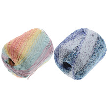 2 pezzi lana cotone per fai da te