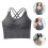 3 pezzi canotte con cinghie incrociate, top yoga 5