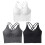 3 pezzi canotte con cinghie incrociate, top yoga 2