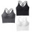 3 pezzi canotte con cinghie incrociate, top yoga 1