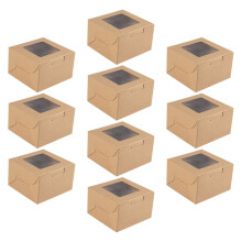 scatole in kraft con per biscotti e dolci, 10 pz