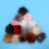 30 unid. pompons pelúcia 10 cm com elástico para chaveiro e decoração 4