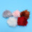 30 unid. pompons pelúcia 10 cm com elástico para chaveiro e decoração 7