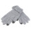 paar gestrickte wollhandschuhe für touchscreen geräte grau 6