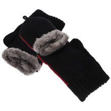 1 paar winterhandschuhe für frauen mit klappdeckel