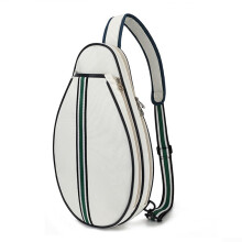 Polyester Crossbody Bag Tennis Rackets Storage White Adjustable Strap Lightweight Gear Bag