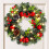 weihnachtskranz mit licht für eingangstür und wanddekoration, set 1