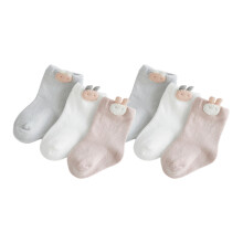 3 pares calcetines bebé transpirables dibujos 6-12