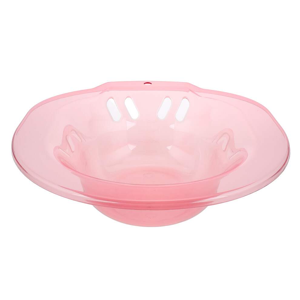 Artibetter Pink Sitz Bath For Toilet Seat Postpartum Care Basin Hip Bath Bowl