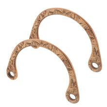 handcrafted wooden purse handles for diy handbags macrame straw bags