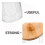 48pcs portable mini tea cups with rack, unbreakable straw set 9
