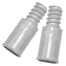 2pcs threaded broom handle adapter 20.4mm 22mm alloy connector