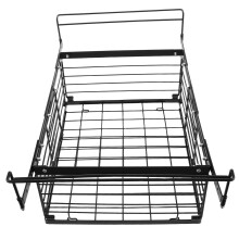 foldable freezer organizer bin stackable metal basket for chest fridge
