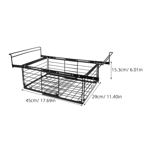foldable freezer organizer bin stackable metal basket for chest fridge 2