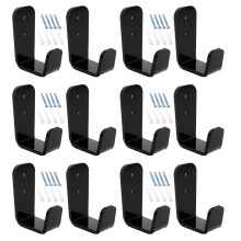 6 pairs wall mounted hockey stick rack with screws and tubes