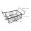 foldable freezer organizer bin stackable metal basket for chest fridge 2