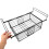 foldable freezer organizer bin stackable metal basket for chest fridge 4