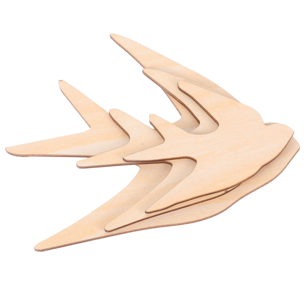 3Pcs Unfinished Wooden Swallow Wall Decor Set For Kids Room Diy Iplusmile
