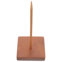 Receipt Holder With Wood Base For Restaurant And Ticket Storage