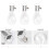 6pcs solar powered led chandelier bulb copper wire warm white light 11